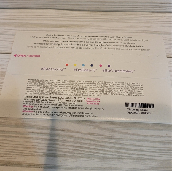 Color Street Nail Polish Strips - Throwing Shade - Picture 3 of 4